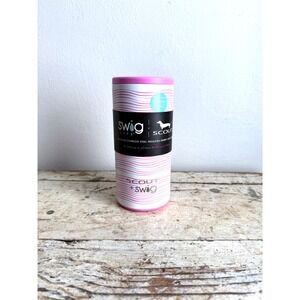 Swig Life Scout 12 oz Insulated Skinny Can Cooler Wave Love  Pink